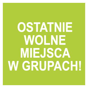 Read more about the article Ostatnie wolne miejsca w grupach!